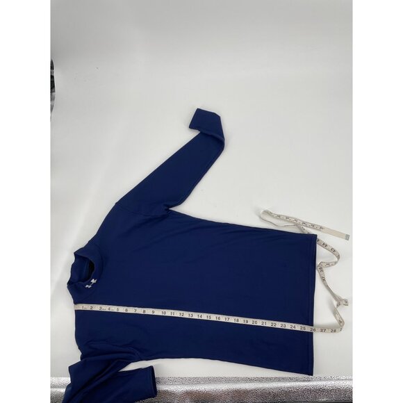 Under Armour Mens Small Long Sleeve Mock Neck Performance Shirt Blue Athletic - Picture 6 of 6